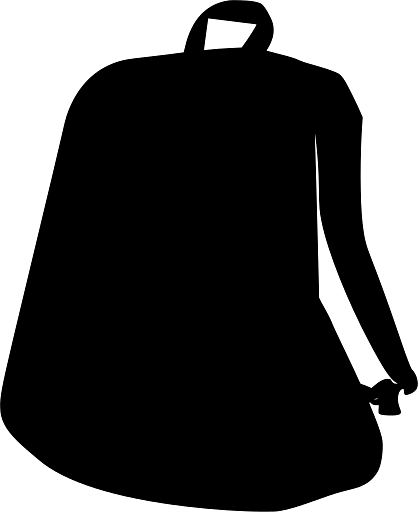 Silhouette of Backpack