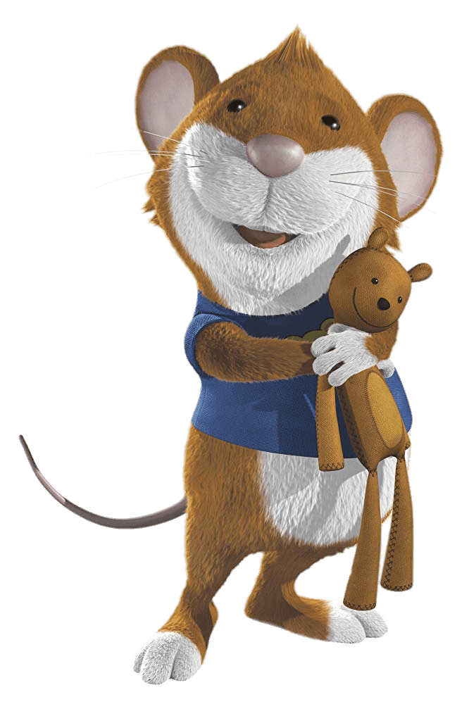 Tip the Mouse Holding Teddybear