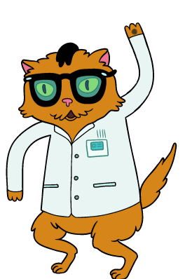 Adventure Time Science Cat