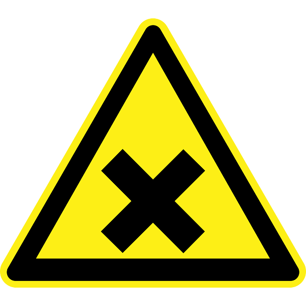 Harmful Hazard Warning Sign