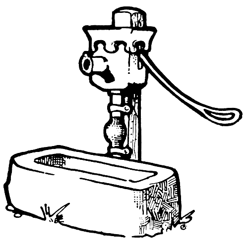 Old Well Pump With Basin