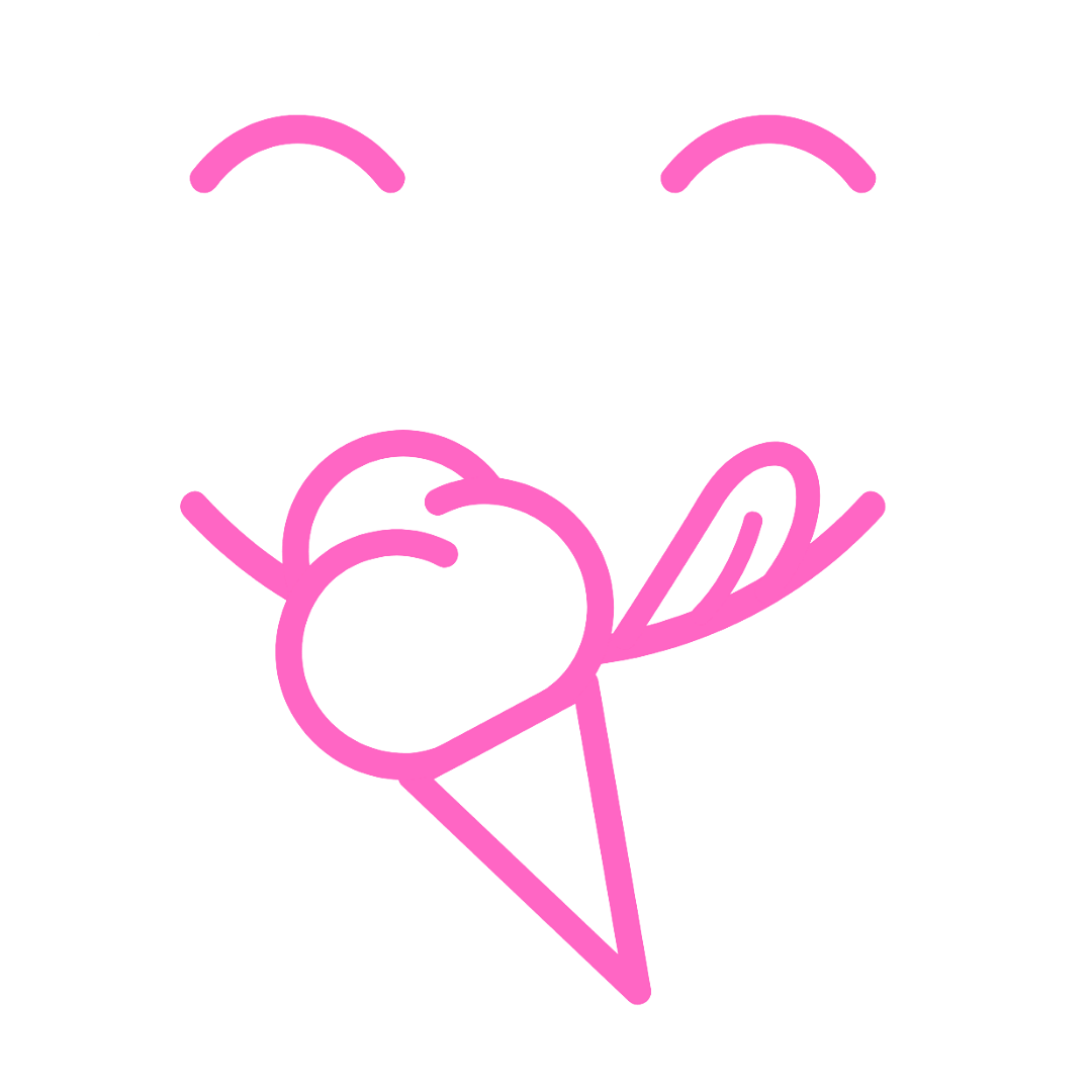 Pink Yummy Ice Cream