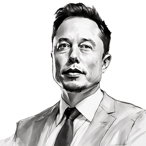 Elon Musk Portrait - Sketch