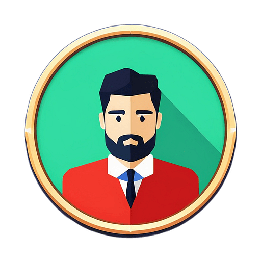 Tutoring & Courses, Minimalist App Icon - Circle Icon Bevel Border