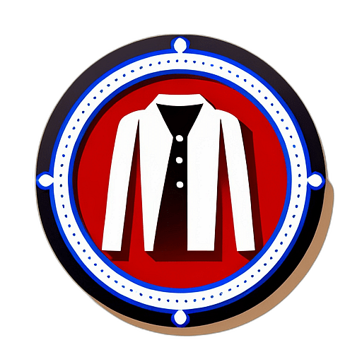 Clothing Boutique, Minimalist App Icon - Circle Icon Bevel Border