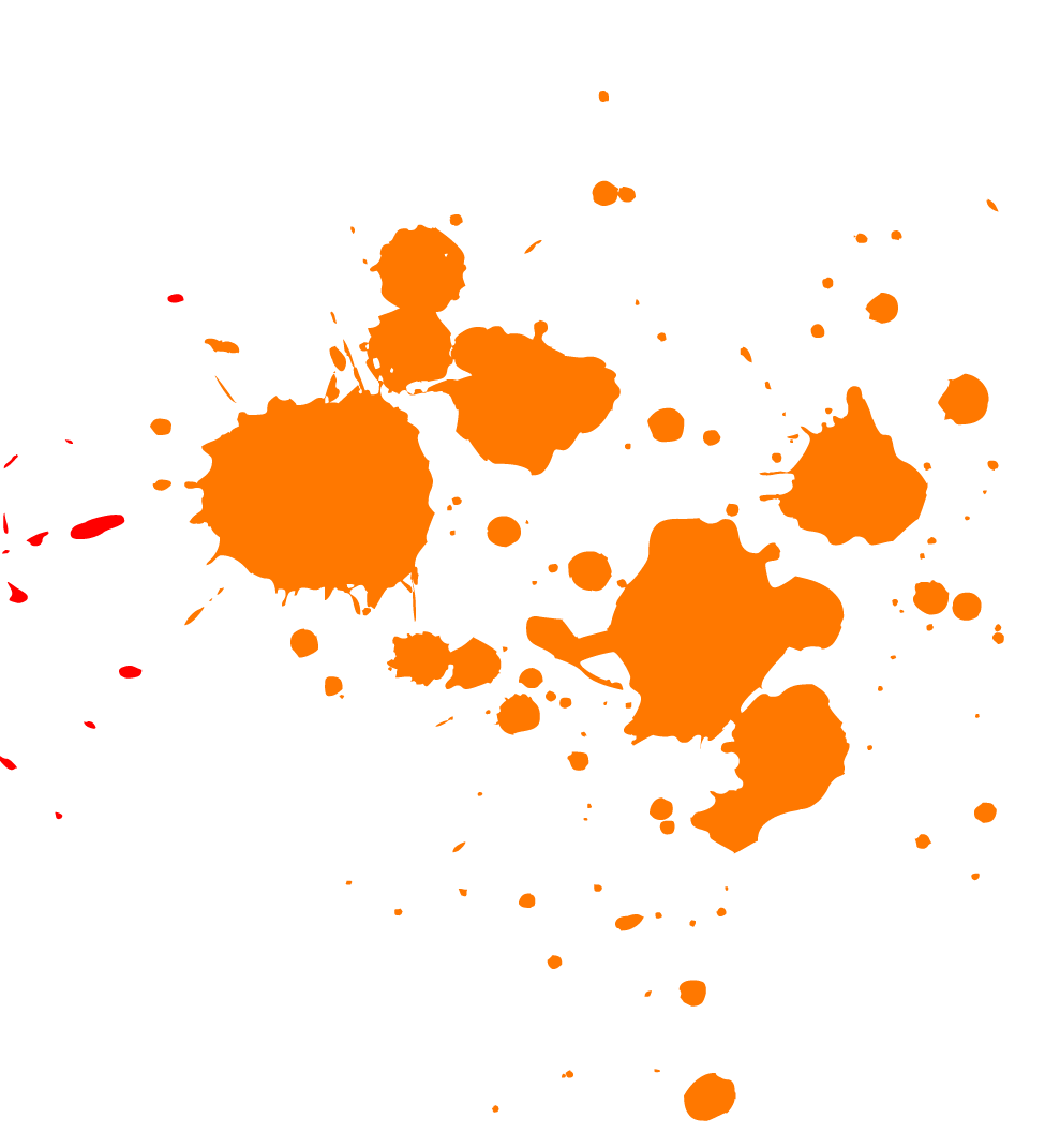 Orange Paint Splatter