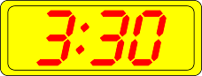 Digital Clock 3:30