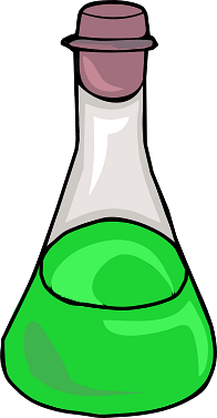 Erlenmeyer Flask with Green Liquid