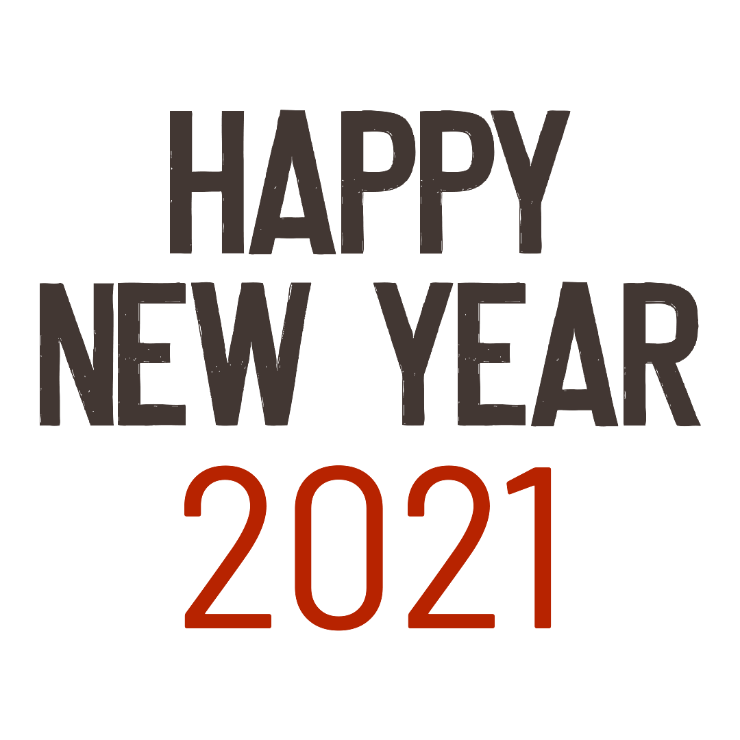 Happy New Year 2021 Bold Text