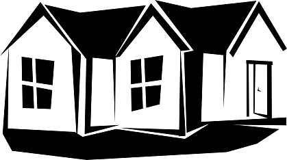 House Black and White Drawing