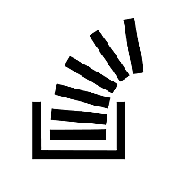 Stack Overflow black logo landscape