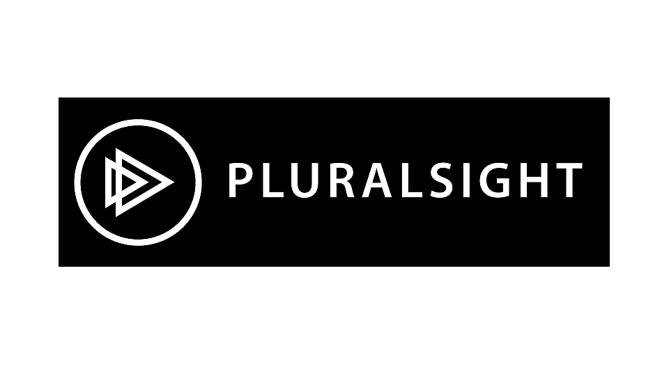 Pluralsight black logo banner