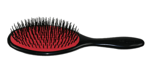 Hair Brush Red and Black
