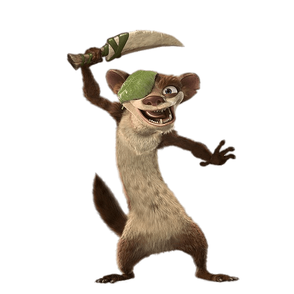 Ice Age character Buck with Sword