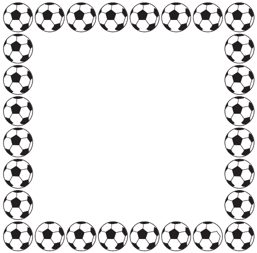 Footballs Soccer Frame