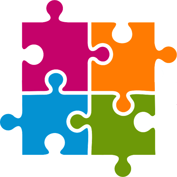 Completed Four Piece Puzzle