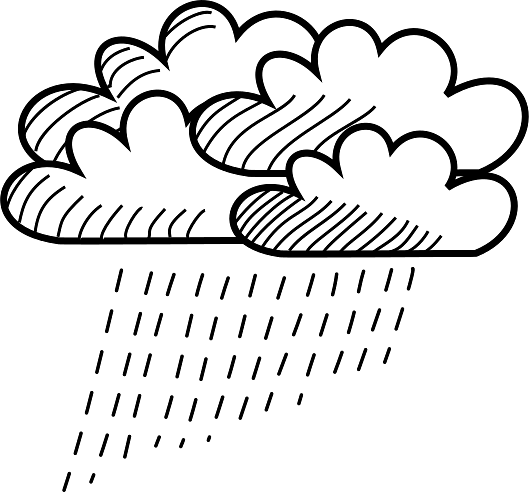 Rain Clouds Drawing