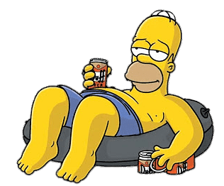 Lazy Homer Simpson