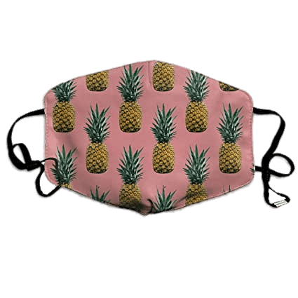 Pineapple Themed Face Mask
