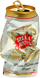 Stella Artois Crushed Can