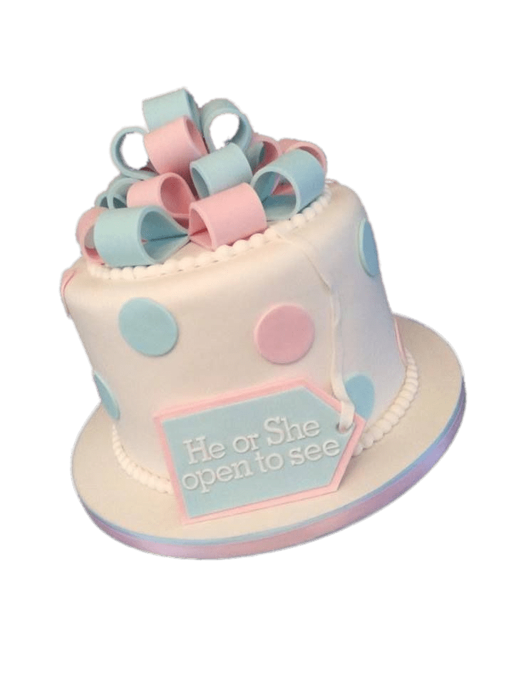 Gender Reveal Cake Open To See