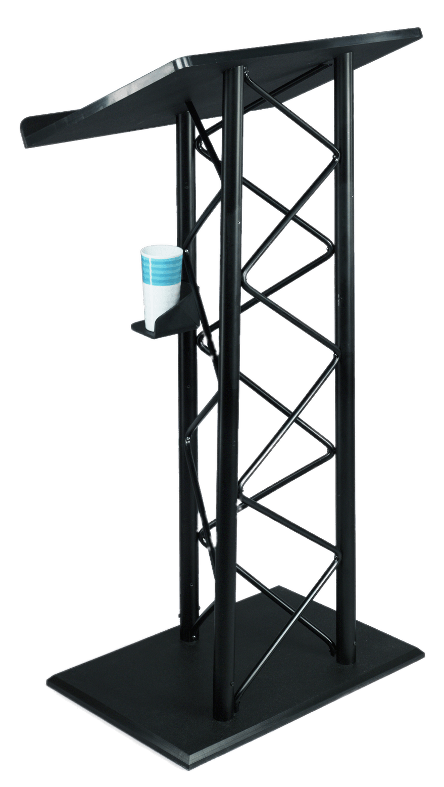 Metal Pulpit With Cup Holder