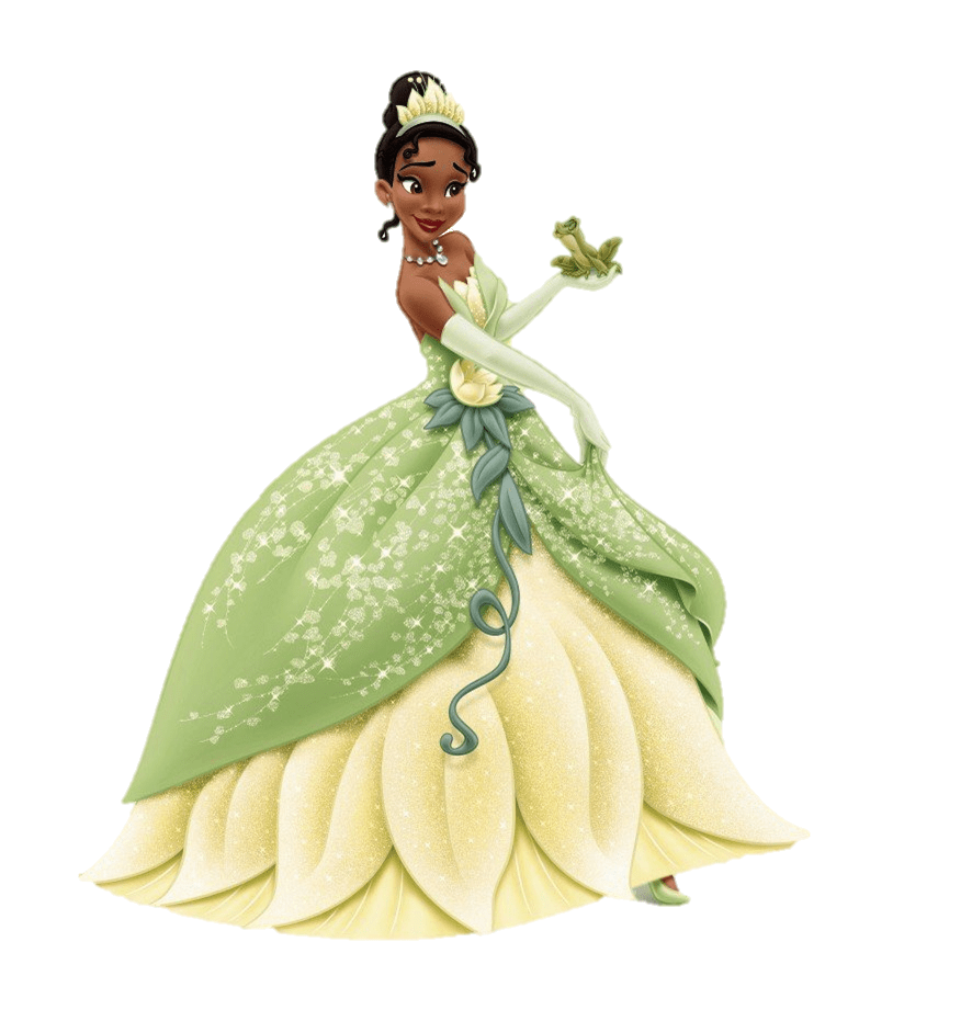 Tiana With Frog on Her Hand