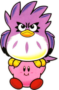 Coo Holding on To Kirby