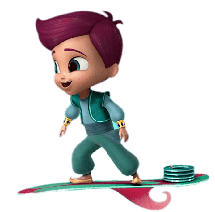 Shimmer and Shine Kaz on Flying Board