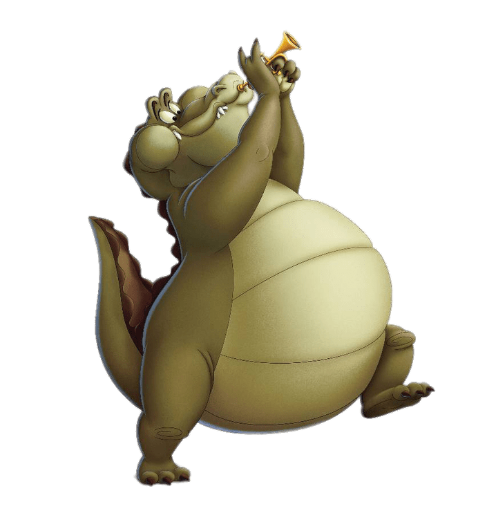 Louis the Alligator Playing the Trumpet