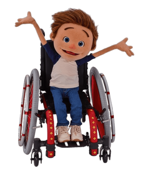 Julie's Greenroom Character Hank Arms Up