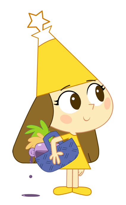 Trulli Tales Character Stella Holding Bag