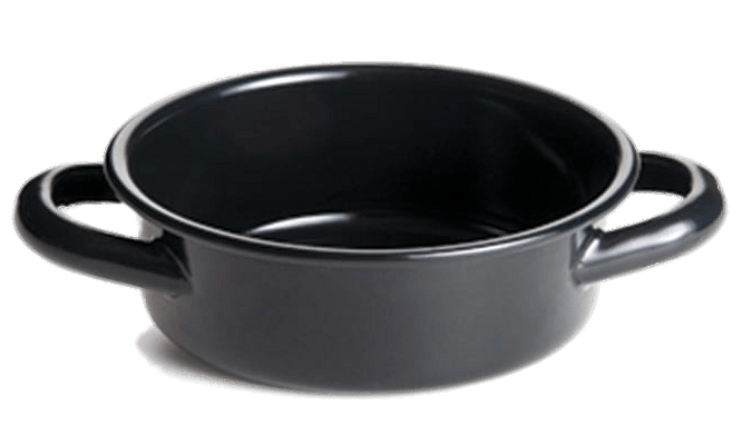 Black Enamel Black Mini Casserole