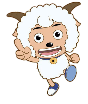 Pleasant Goat Holding Up Finger