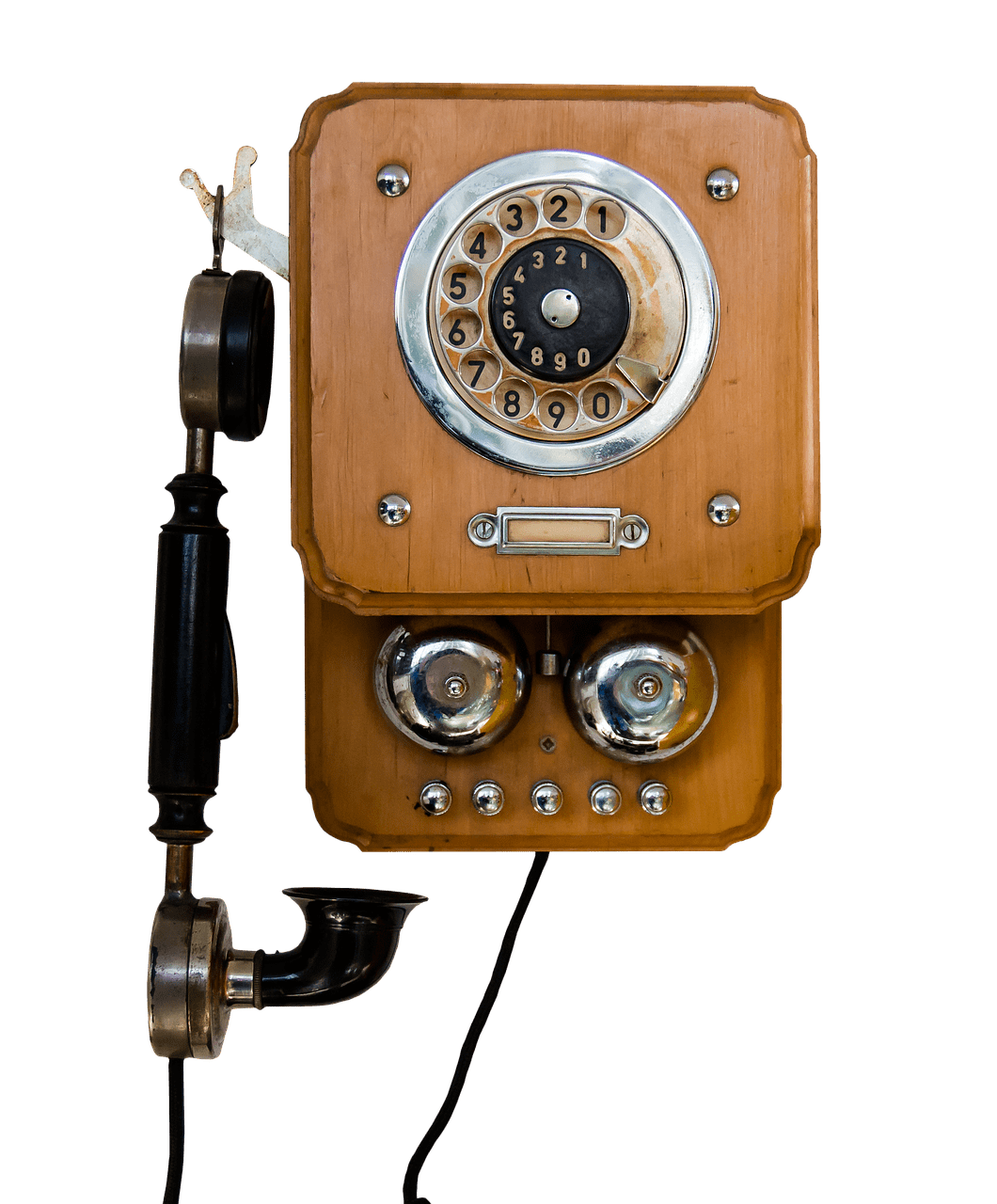 Vintage Mounted on Wall Telephone