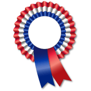 Tricolore Rosette