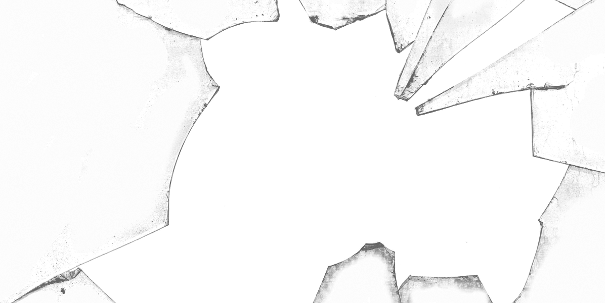 Large Opening Broken Glass