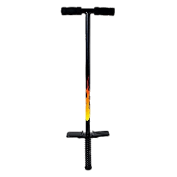 Pogo Stick Black With Flames