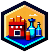 Liquor Store, Minimalist App Icon - Circle Icon Bevel Border