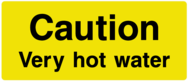 Caution Very Hot Water