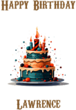 Happy Birthday Lawrence, Personal Custom Message