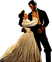 Clark Gable and Vivien Leigh in Gone With the Wind