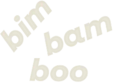 Bim Bam Boo logo white