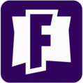 Fortnite F logo purple square