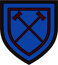 West Ham United London (1950's logo)