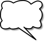 Cloudy Speech Bubble Right