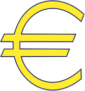 Yellow Euro Symbol