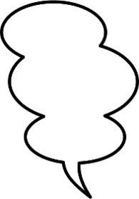 Vertical Speech Bubble