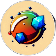 Games - Sports, Minimalist App Icon - Circle Icon Bevel Border