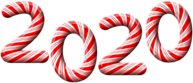 Happy New Year 2020 Candy Sticks